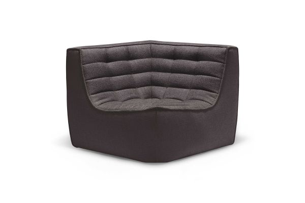 ETHNICRAFT N701 SOFA-CORNER-DARK GREY 91x91x76