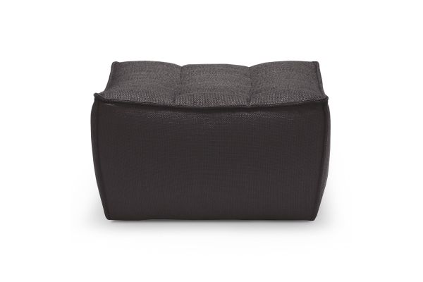 ETHNICRAFT N701 SOFA-FOOTSOOL-DARK GREY 70x70x43