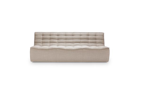 ETHNICRAFT N701 SOFA-3 ZITS-BEIGE 210x91x76