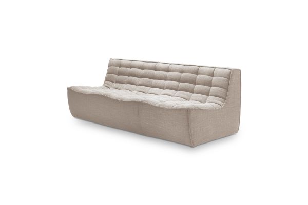 ETHNICRAFT N701 SOFA-3 ZITS-BEIGE 210x91x76