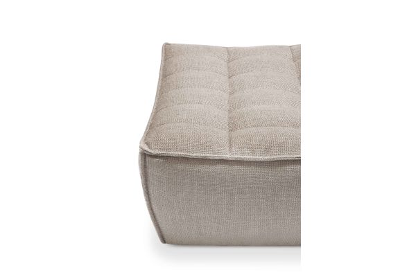 ETHNICRAFT N701 SOFA-FOOTSTOOL-BEIGE 70x70x43