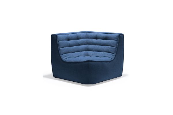 ETHNICRAFT N701 SOFA-CORNER-BLUE 91x91x76