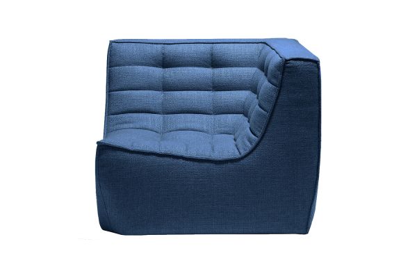 ETHNICRAFT N701 SOFA-CORNER-BLUE 91x91x76