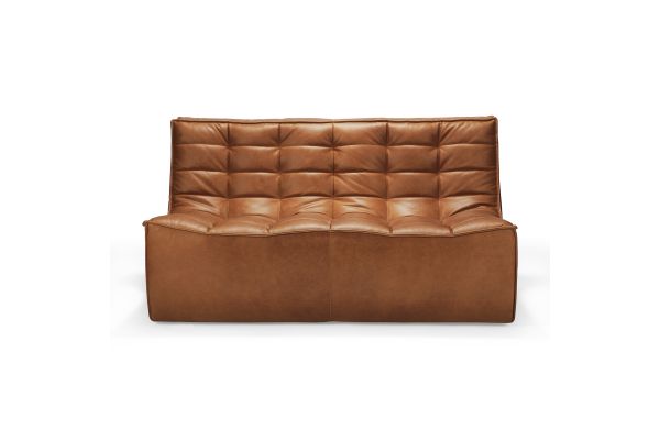 ETHNICRAFT N701 SOFA-2 SEATER-OLD SADDLE 140x91x76