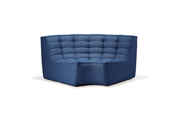 ETHNICRAFT N701 SOFA-ROUND CORNER-BLUE 120