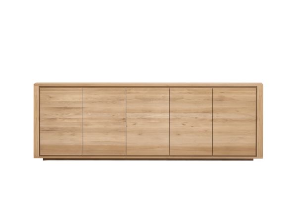 ETHNICRAFT OAK SHADOW SIDEBOARD-5 DOORS 250x45x84