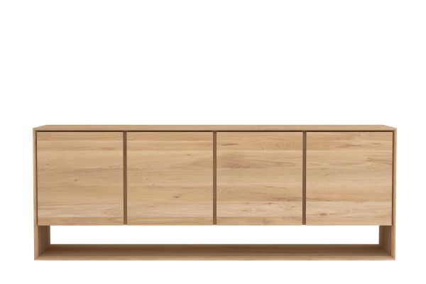 ETHNICRAFT OAK NORDIC SIDEBOARD-4 DOORS 210x45x78