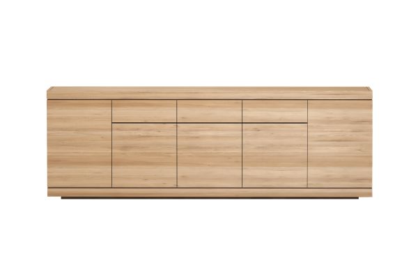 ETHNICRAFT OAK BURGER SIDEBOARD 5 DOORS-3 DRAWERS