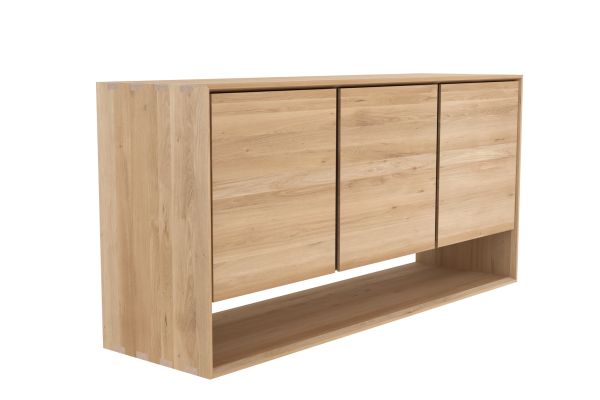 ETHNICRAFT OAK NORDIC SIDEBOARD-3 DOORS 158x45x78