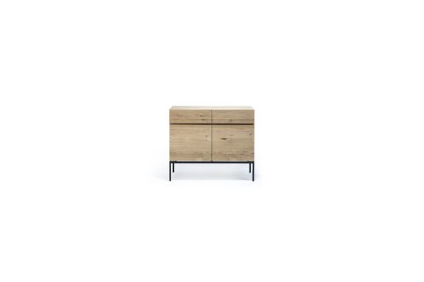 ETHNICRAFT OAK LIGNA SIDEBOARD 2 DOORS-2 DRAWERS