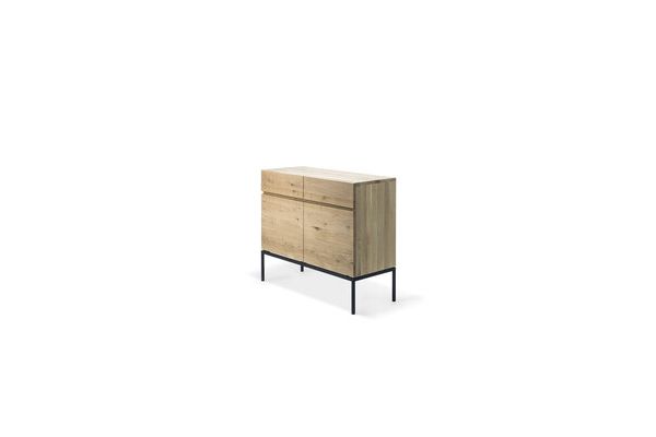 ETHNICRAFT OAK LIGNA SIDEBOARD 2 DOORS-2 DRAWERS