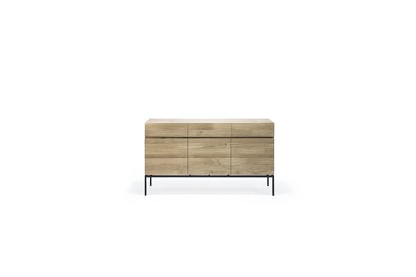 ETHNICRAFT OAK LIGNA SIDEBOARD 3 DOORS-3 DRAWERS