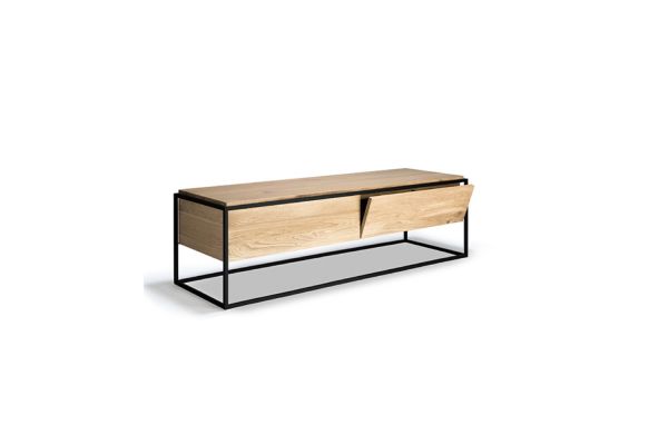 ETHNICRAFT MONOLIT TV CUPBOARD 1 DOOR-1 DRAWER    