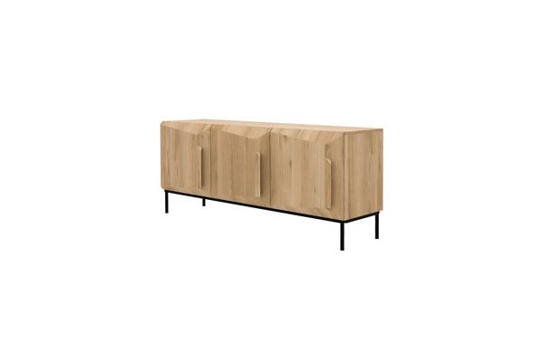 ETHNICRAFT OAK STAIRS SIDEBOARD-3 DOORS 150x46x80