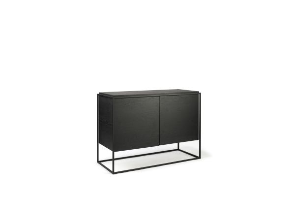 ETHNICRAFT BLACK OAK MONOLIT SIDEBOARD-2 DOORS 110