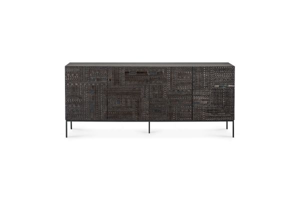 ETHNICRAFT DARK TEAK TABWA SIDEBOARD-4 DOORS 200 
