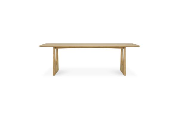 ETHNICRAFT OAK GEOMETRIC DINING TABLE 250x100x76