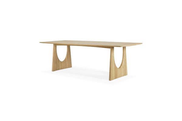 ETHNICRAFT OAK GEOMETRIC DINING TABLE 250x100x76