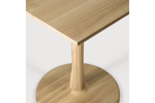 ETHNICRAFT OAK TORSION SQUARE DINING TABLE 70x70