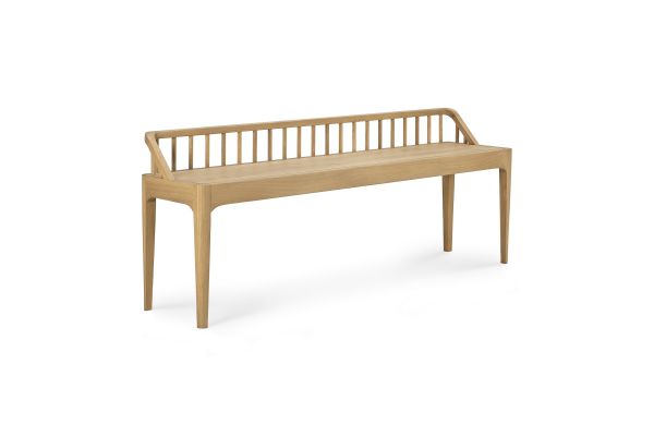 ETHNICRAFT OAK SPINDLE BENCH 150x35x60