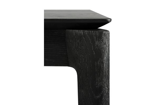 ETHNICRAFT BLACK OAK BOK DINING TABLE 140x80x76