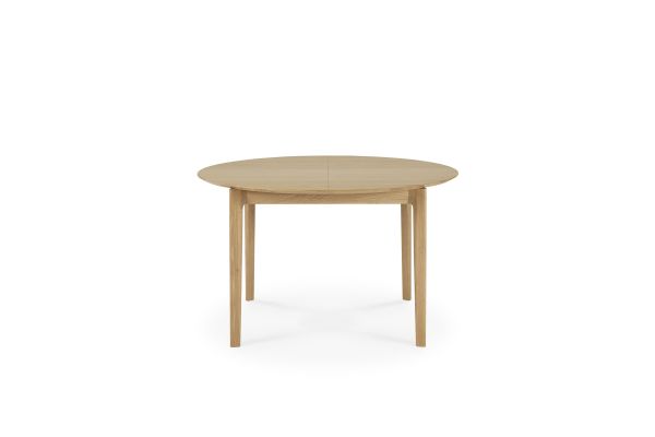 ETHNICRAFT OAK BOK ROND UITSCHUIFTAFEL 129-179x129