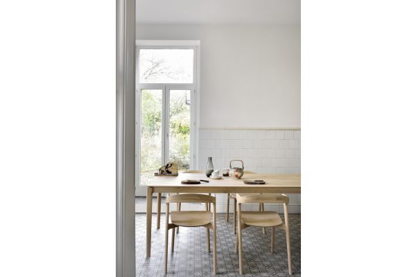 ETHNICRAFT OAK BOK DINING CHAIR LACQUERED 50x54x76