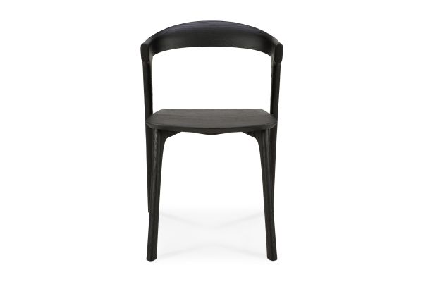 ETHNICRAFT BLACK OAK BOK DINING CHAIR 50x54x76