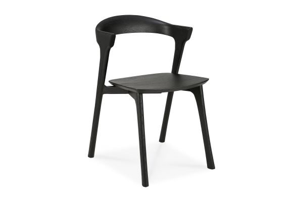 ETHNICRAFT BLACK OAK BOK DINING CHAIR 50x54x76
