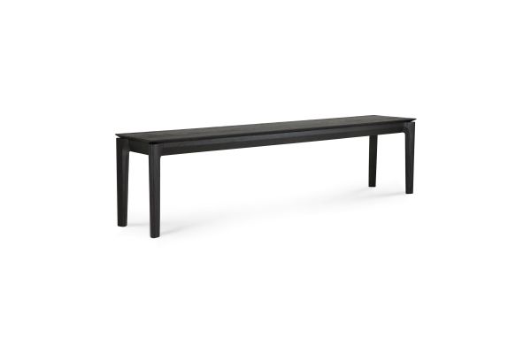 ETHNICRAFT BLACK OAK BOK BENCH 186x35x46 