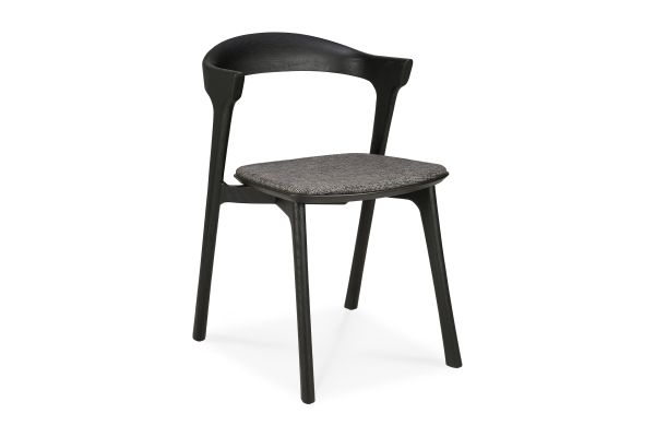 ETHNICRAFT BLACK OAK BOK DINING CHAIR - GREY 