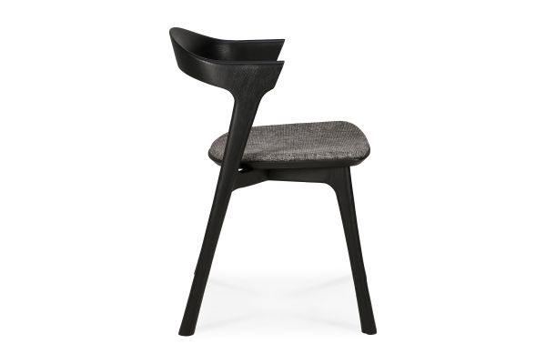 ETHNICRAFT BLACK OAK BOK DINING CHAIR - GREY 