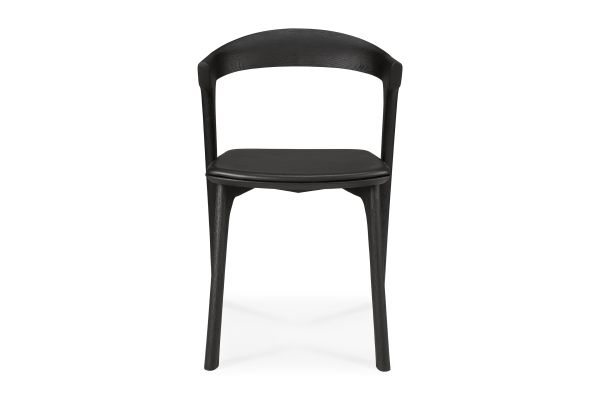 ETHNICRAFT BLACK BOK DINING CHAIR - BLACK LEATHER