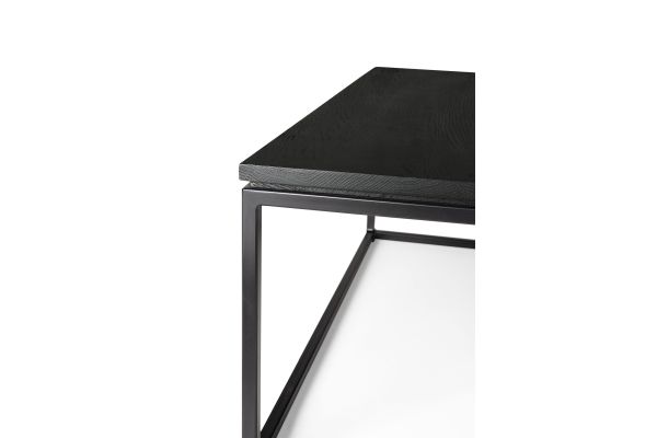 ETHNICRAFT THIN BLACK COFFEE TABLE 120x70x30