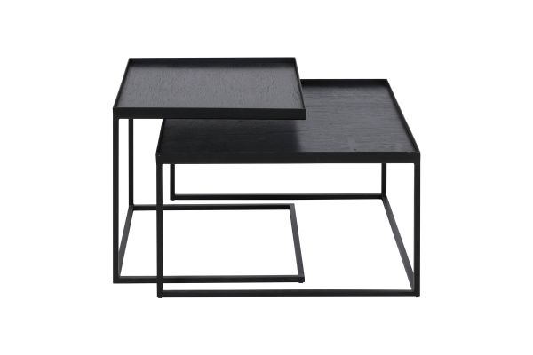  ETHNICRAFT TRAY SQUARE COFFEE TABLE SET 52x52x31