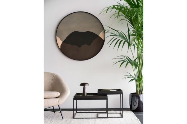  ETHNICRAFT TRAY SQUARE COFFEE TABLE SET 52x52x31