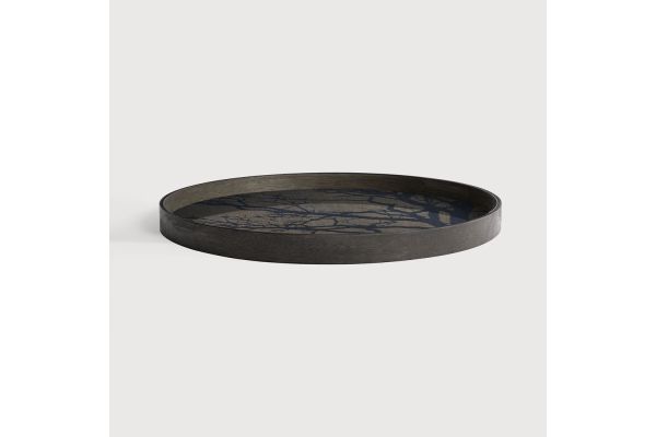 ETHNICRAFT TREE TRAY - WOOD - BLACK 61x61x4