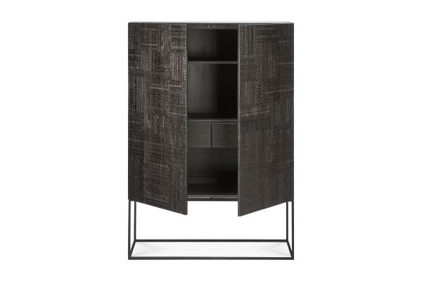 ETHNICRAFT TABWA STORAGE CUPBOARD 2 DOORS/2DRAWERS