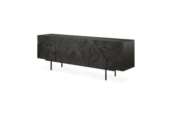 ETHNICRAFT GRAPHIC SIDEBOARD-4 DOORS 224x45x80