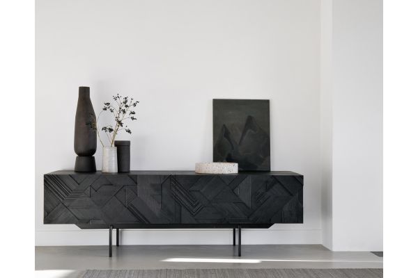 ETHNICRAFT GRAPHIC TV CUPBOARD 1 DOOR-1 DRAWER 160