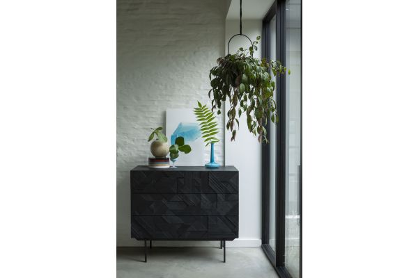 ETHNICRAFT GRAPHIC CHEST OF DRAWERS - 3 DRAWERS