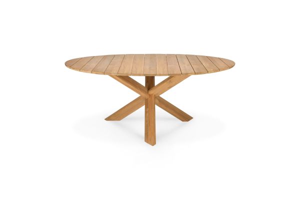 ETHNICRAFT TEAK CIRCLE OUTDOOR DINING TABLE 163