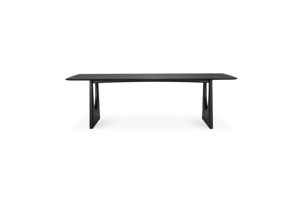 ETHNICRAFT BLACK OAK GEOMETRIC DINING TABLE 250