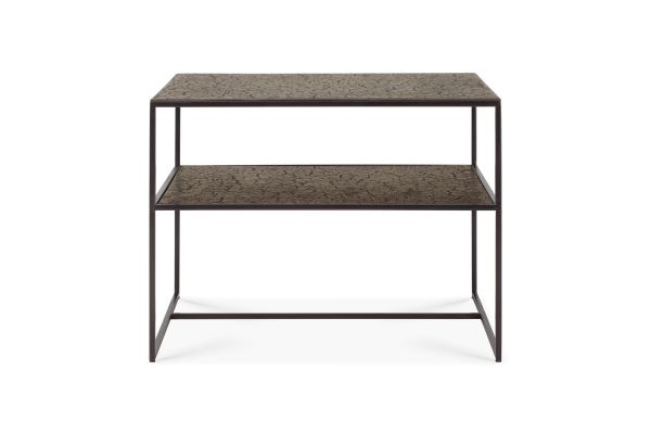 ETHNICRAFT PENTAGON SIDE TABLE - LAVA - WHISKEY 