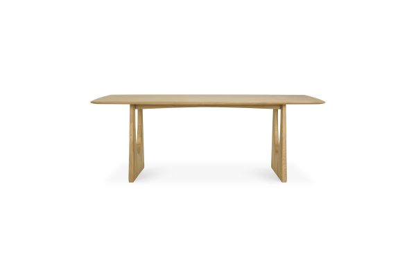 ETHNICRAFT OAK GEOMETRIC DINING TABLE 220x100x76