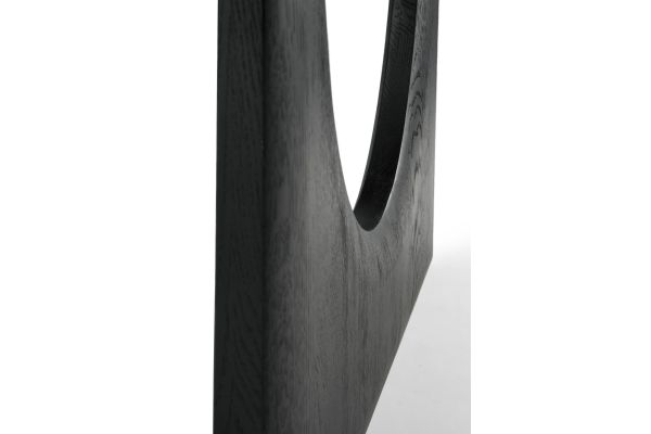 ETHNICRAFT BLACK OAK GEOMETRIC DINING TABLE 220