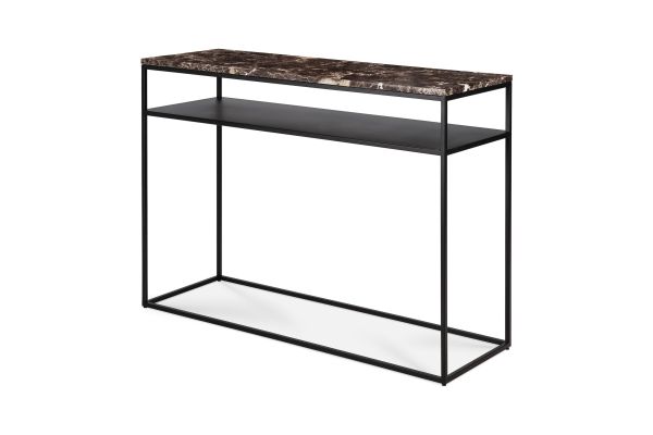 ETHNICRAFT STONE CONSOLE-MARBLE TOP-DARK EMPERADOR