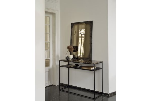 ETHNICRAFT STONE CONSOLE-MARBLE TOP-DARK EMPERADOR