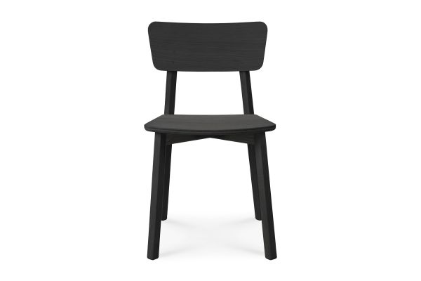 ETHNICRAFT BLACK OAK CASALE DINING CHAIR-GEVERNIST