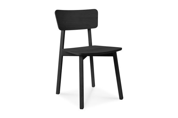 ETHNICRAFT BLACK OAK CASALE DINING CHAIR-GEVERNIST